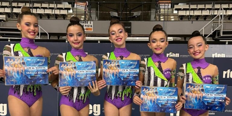 El Club Deportivo La Victoria roza otra medalla en el Campeonato de España Conjuntos de Gimnasia Rítmica