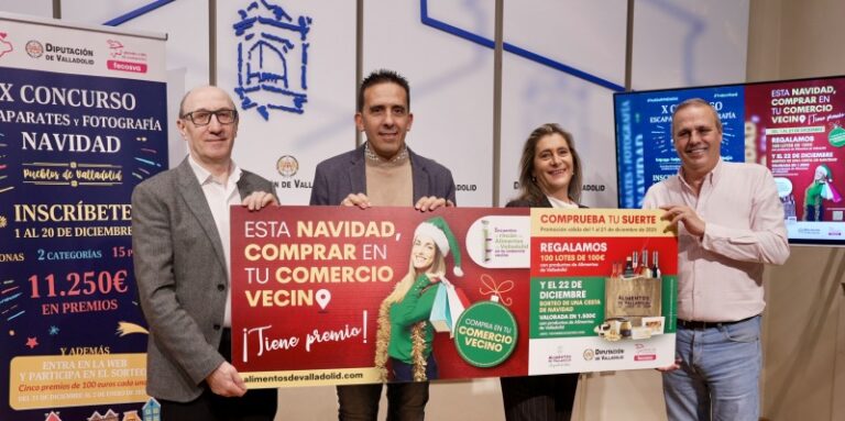 Presentadas las campañas: “Esta Navidad, comprar en tu comercio vecino tiene premio” y el X Concurso de Escaparates y Fotografía de Navidad “Pueblos de Valladolid”