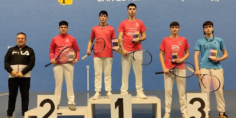 Grandes resultados de los pedrajeros del Jaime Oñate en la última jornada del Campeonato de Castilla y León de Frontenis en Promoción