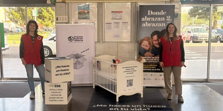 La estación de Adif de Valladolid-Campo Grande se une a Cruz Roja para la búsqueda de familias de acogida